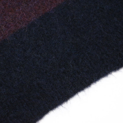 モヘア ボーダー クルーネック ニット / プルオーバー 長袖 配色 ウール