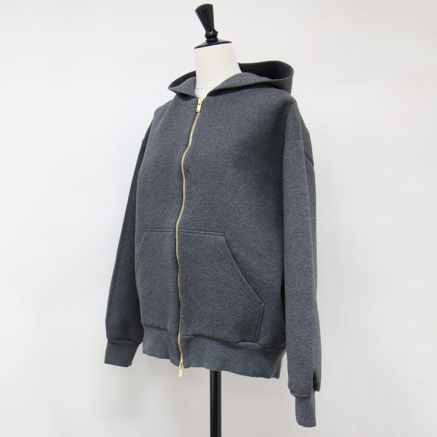 24秋冬  EVERYDAY I LIKE. Oversized ジップ フーディー / パーカー フード ボンディング コットン