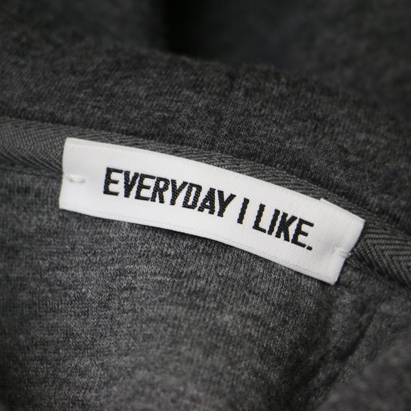 24秋冬  EVERYDAY I LIKE. Oversized ジップ フーディー / パーカー フード ボンディング コットン