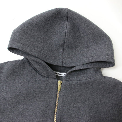 24秋冬  EVERYDAY I LIKE. Oversized ジップ フーディー / パーカー フード ボンディング コットン