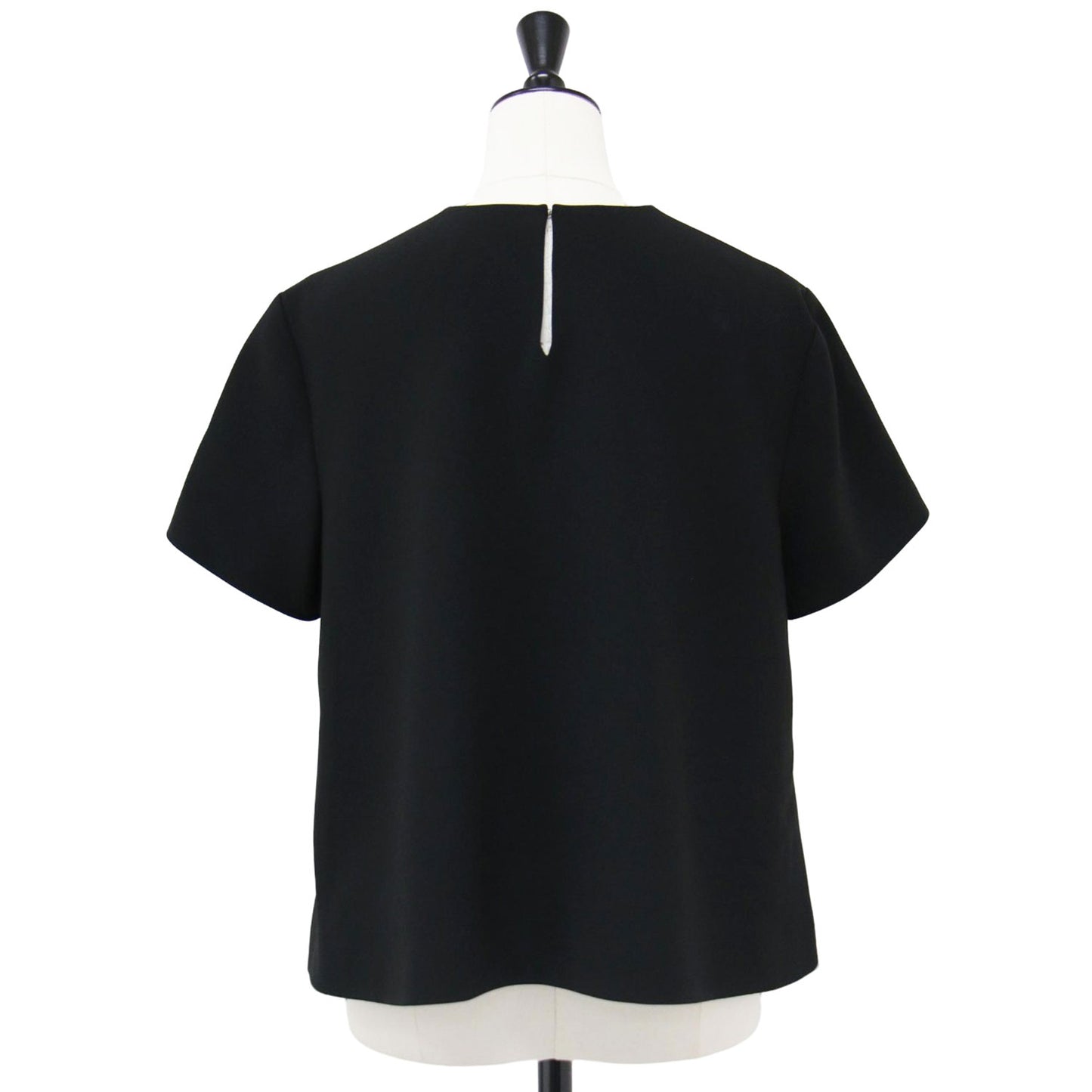 24秋冬 Aライン プルオーバー ブラウス / Admiral Crepe SS Aline Top CL J 半袖 ラウンドネック