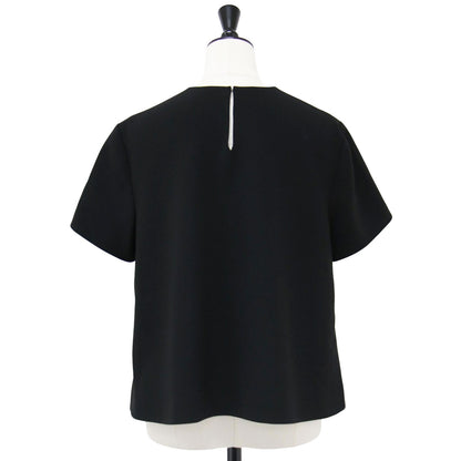 24秋冬 Aライン プルオーバー ブラウス / Admiral Crepe SS Aline Top CL J 半袖 ラウンドネック