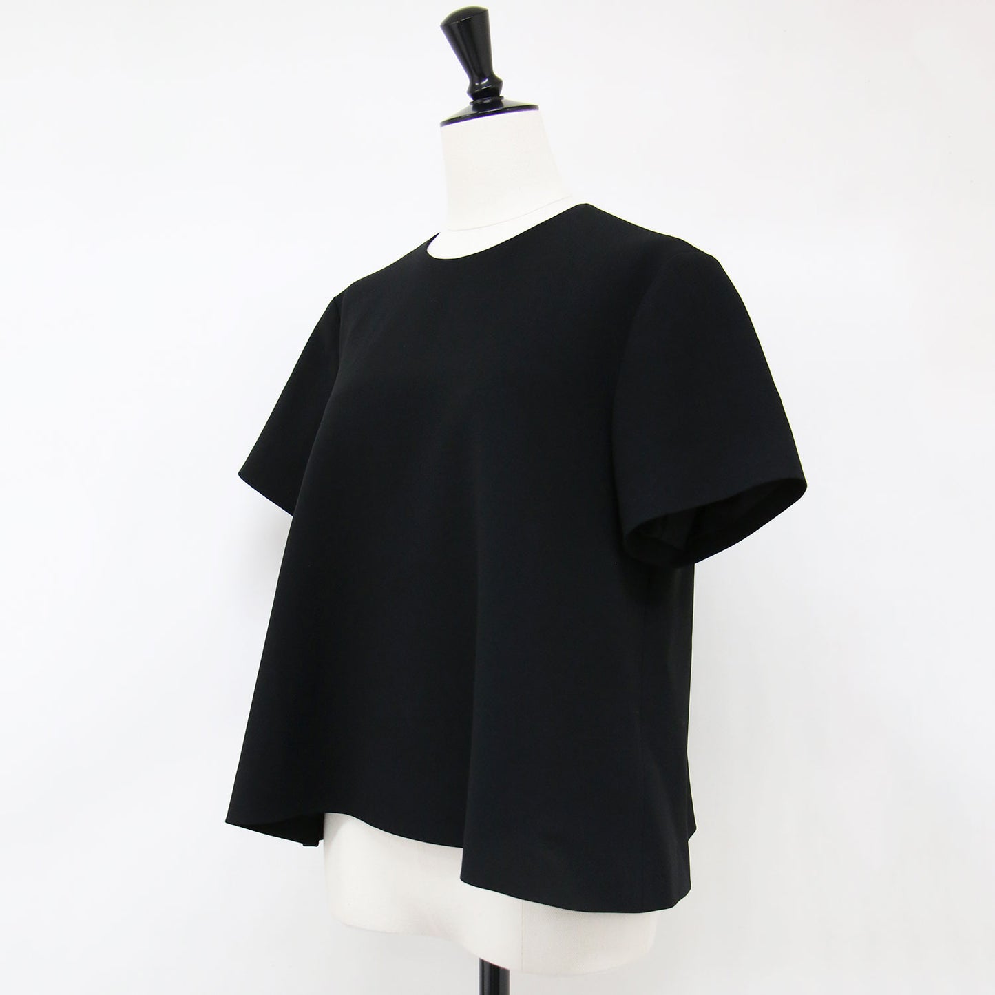 24秋冬 Aライン プルオーバー ブラウス / Admiral Crepe SS Aline Top CL J 半袖 ラウンドネック