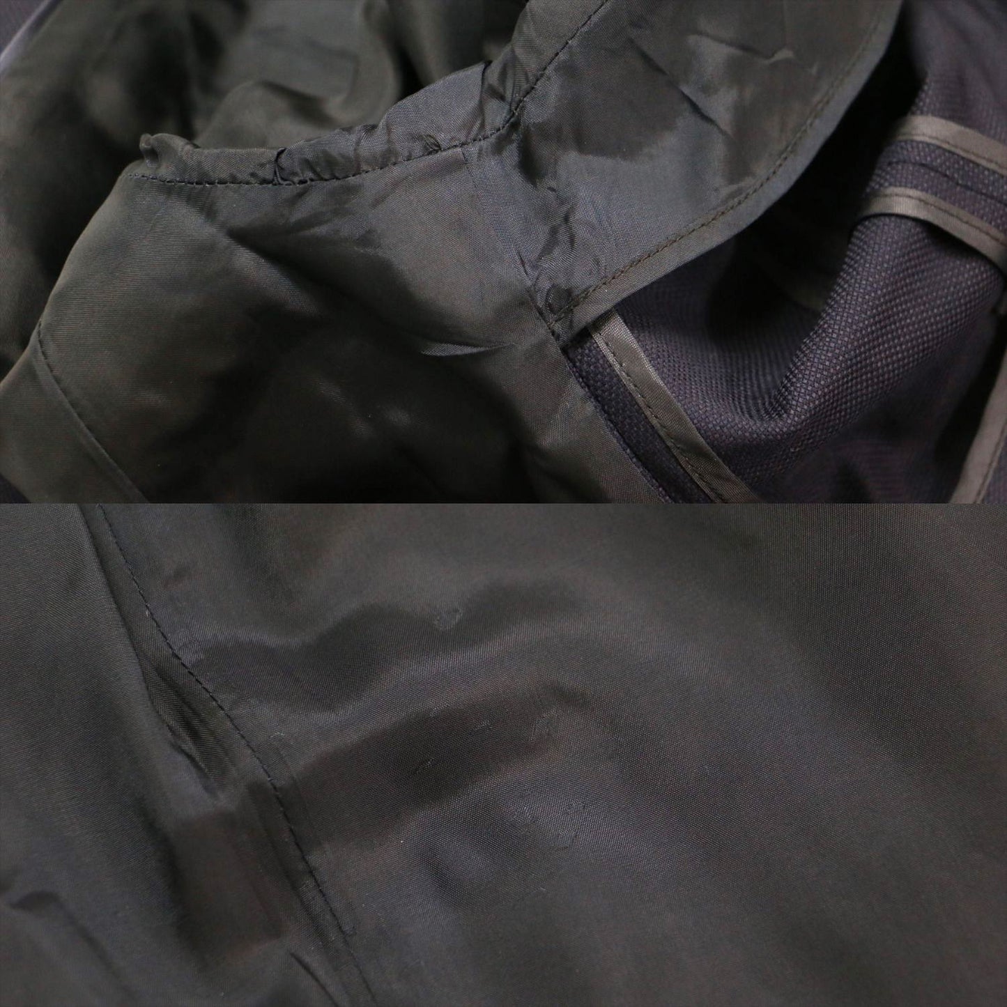 ジャケット スカート セットアップ / スーツ ノーカラー ミディ丈 タイト ウール