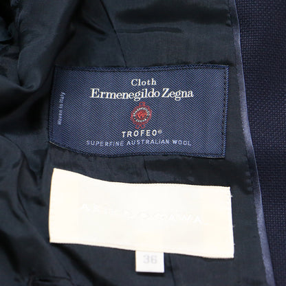 ジャケット スカート セットアップ / スーツ ノーカラー ミディ丈 タイト ウール