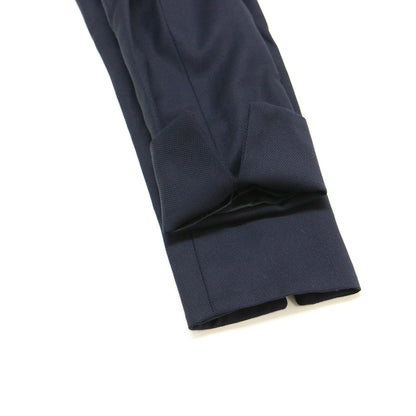 ジャケット スカート セットアップ / スーツ ノーカラー ミディ丈 タイト ウール