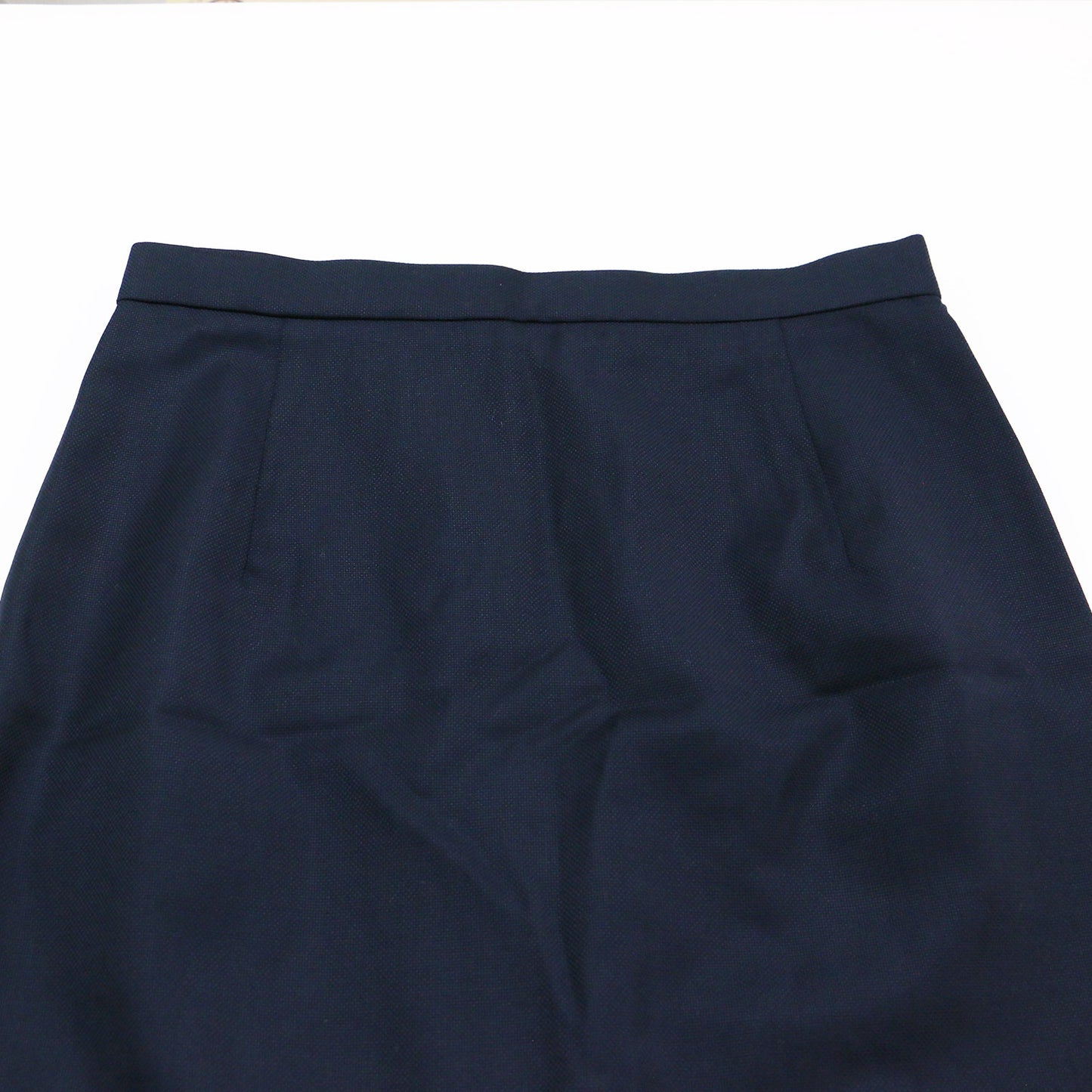 ジャケット スカート セットアップ / スーツ ノーカラー ミディ丈 タイト ウール