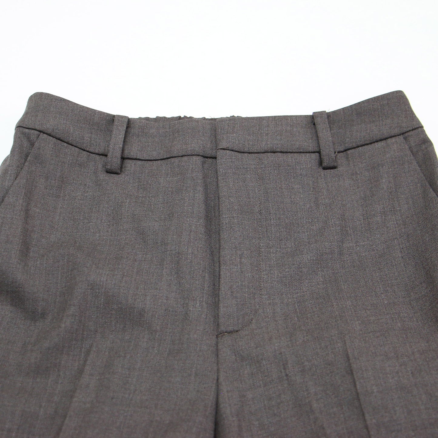 24秋冬 テーパード スリムパンツ / スラックス センタープレス クロップド丈 ストレッチ ウール