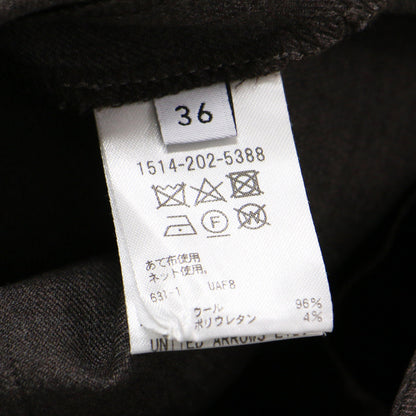 24秋冬 テーパード スリムパンツ / スラックス センタープレス クロップド丈 ストレッチ ウール