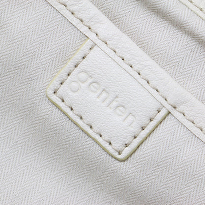 ティグリス クロス トートバッグ / キャンバス リネン レザー 牛革 本革