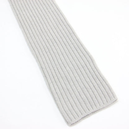 ウール カシミヤ リブ タートルネック ワンピース / 長袖 ミディ丈 ストレート ドロップショルダー スリット