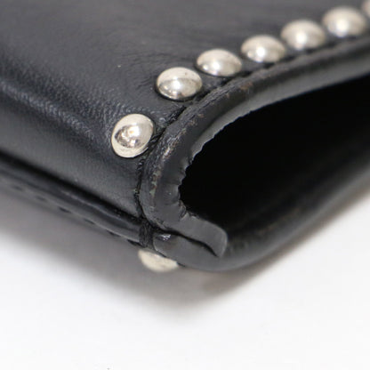 IRIS S スタッズ付き レザー ハンドバッグ / 3WAY ショルダーバッグ クラッチバッグ