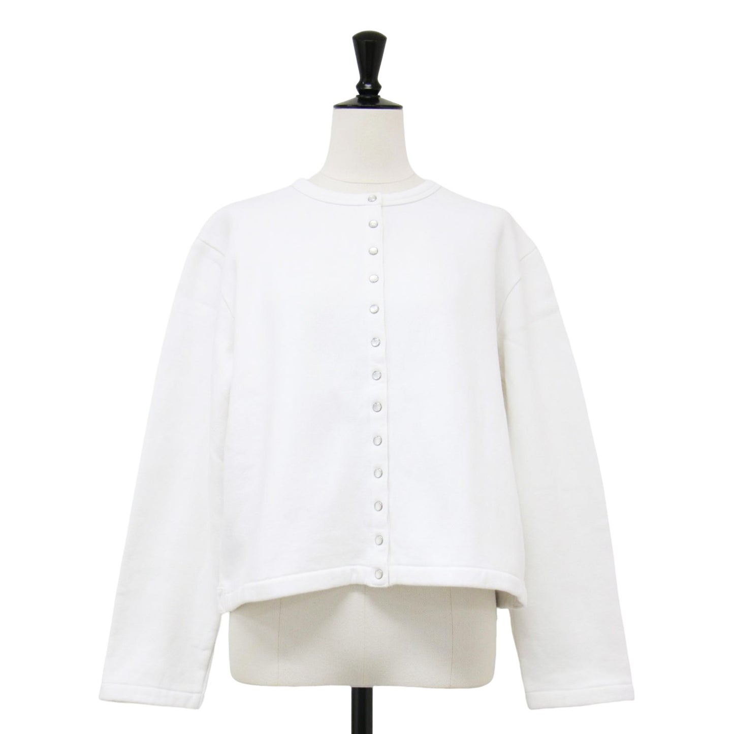 カーディガン プレッション / M001 CARDIGAN 長袖 クルーネック スナップボタン 裏起毛
