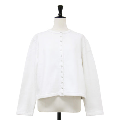 カーディガン プレッション / M001 CARDIGAN 長袖 クルーネック スナップボタン 裏起毛