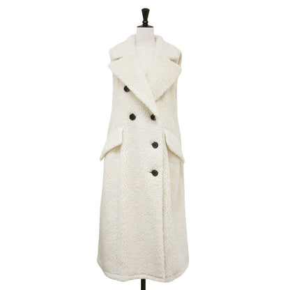 ボア ロング ジレ / ベスト テーラード Aライン