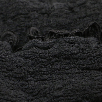 カリフラワー プリーツ テーラード ジャケット / フリル レース 長袖 シワ加工