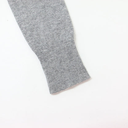 カシミヤ ブレンド ラウンドネック カーディガン / CASHMERE BLENDED CARDIGAN ROUND NECK ニット 長袖 FLOWER MARDI フラワー 刺繍