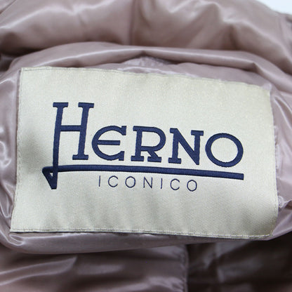 アミンタ キルティング ダウンジャケット / Aminta 7分袖 ファネルネック スナップボタン