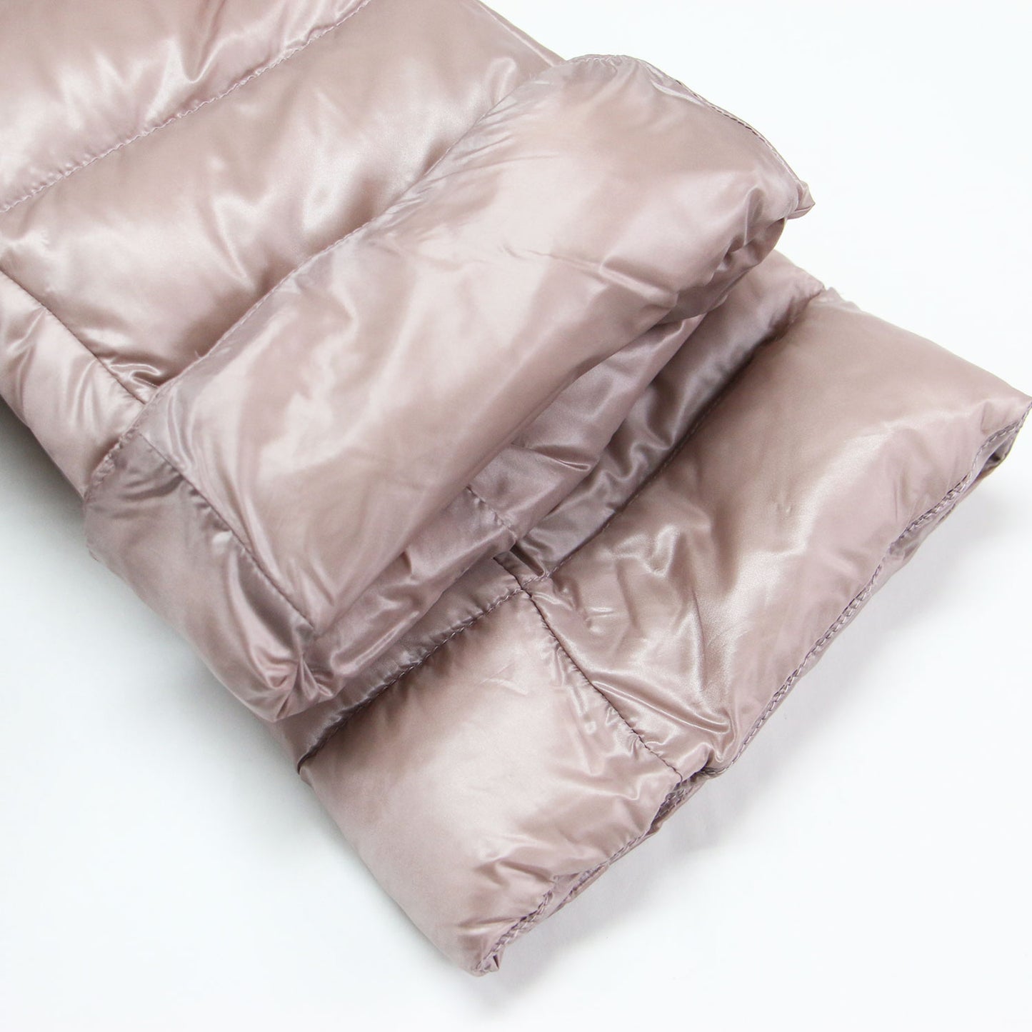 アミンタ キルティング ダウンジャケット / Aminta 7分袖 ファネルネック スナップボタン