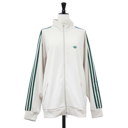 トラックジャケット JD5266 / ジャージ スリーストライプス トレフォイル ジップアップ Bliss Collegiate Green 定番