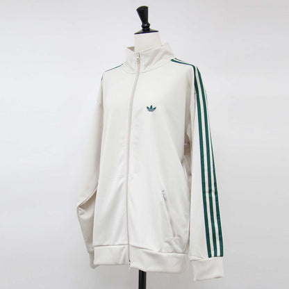 トラックジャケット JD5266 / ジャージ スリーストライプス トレフォイル ジップアップ Bliss Collegiate Green 定番