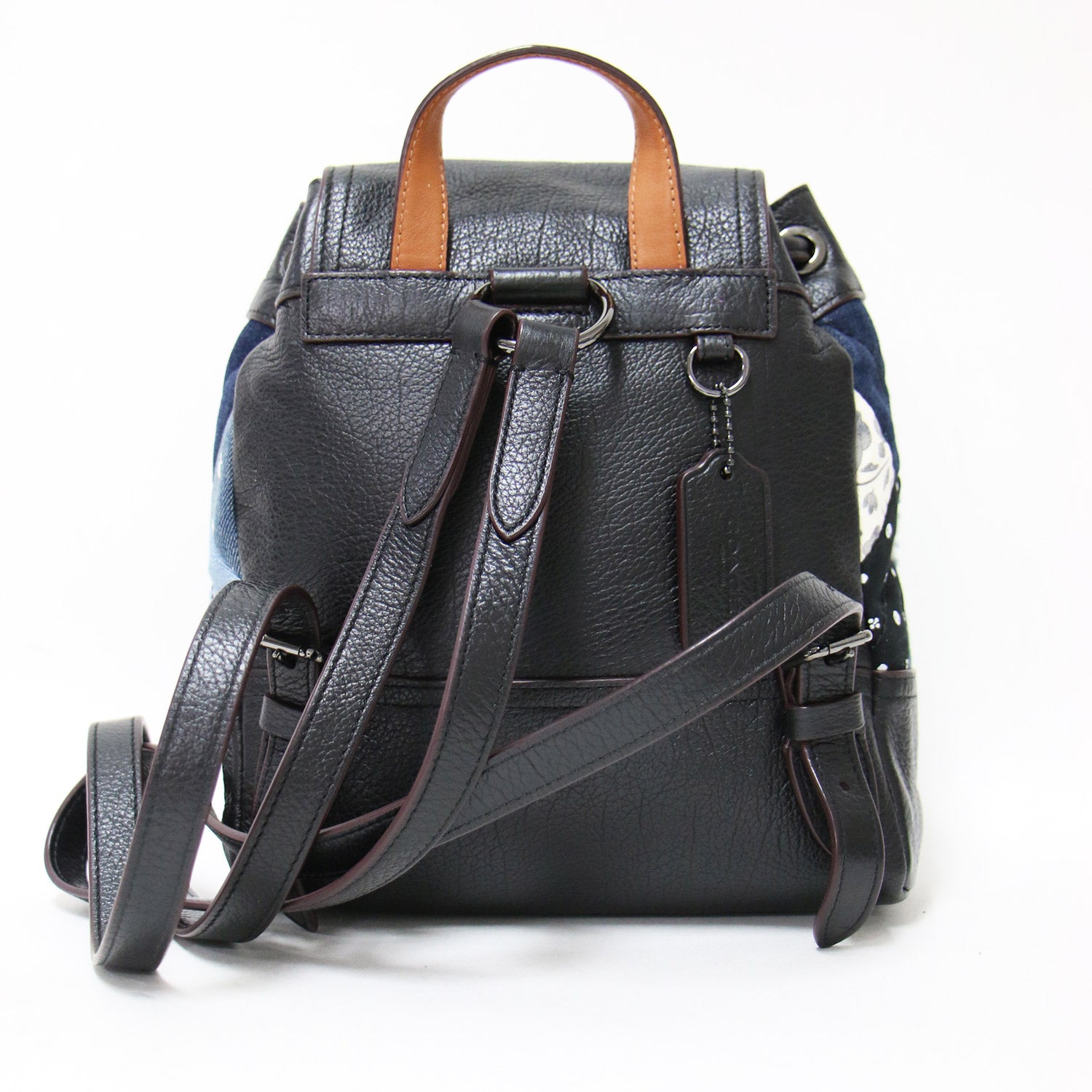 COACH (コーチ) パッチワーク キルティング レザー ミニ リュック  