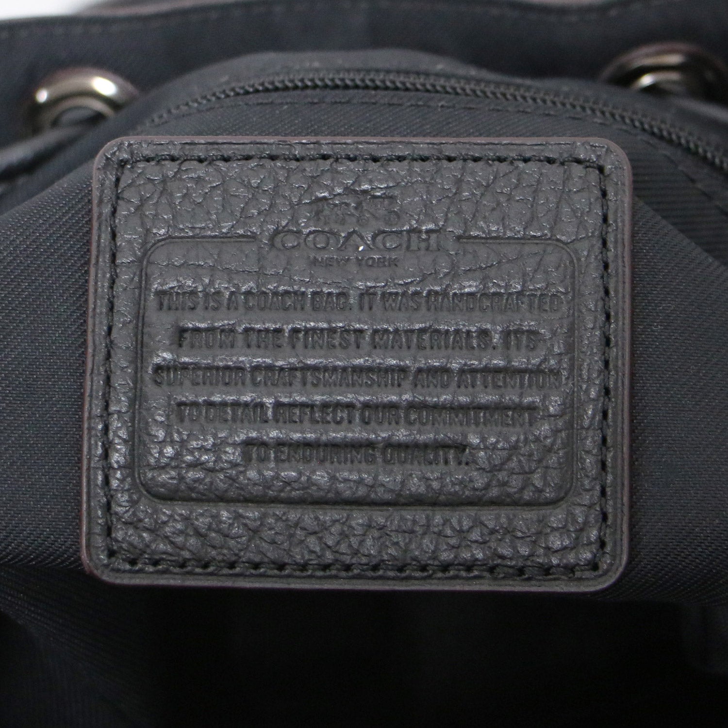 COACH (コーチ) パッチワーク キルティング レザー ミニ リュック