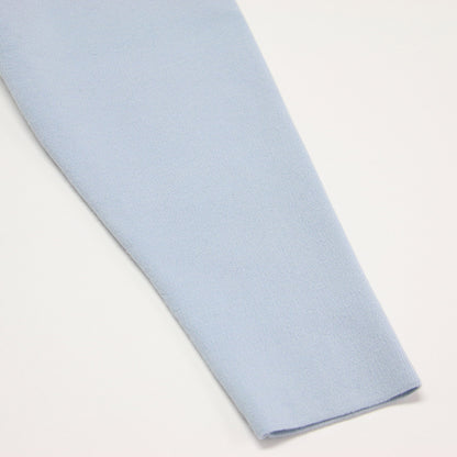 24秋冬 モックネック クロップド プルオーバー / RAVEL/MAURICE ニット 長袖 ストレッチ ウール