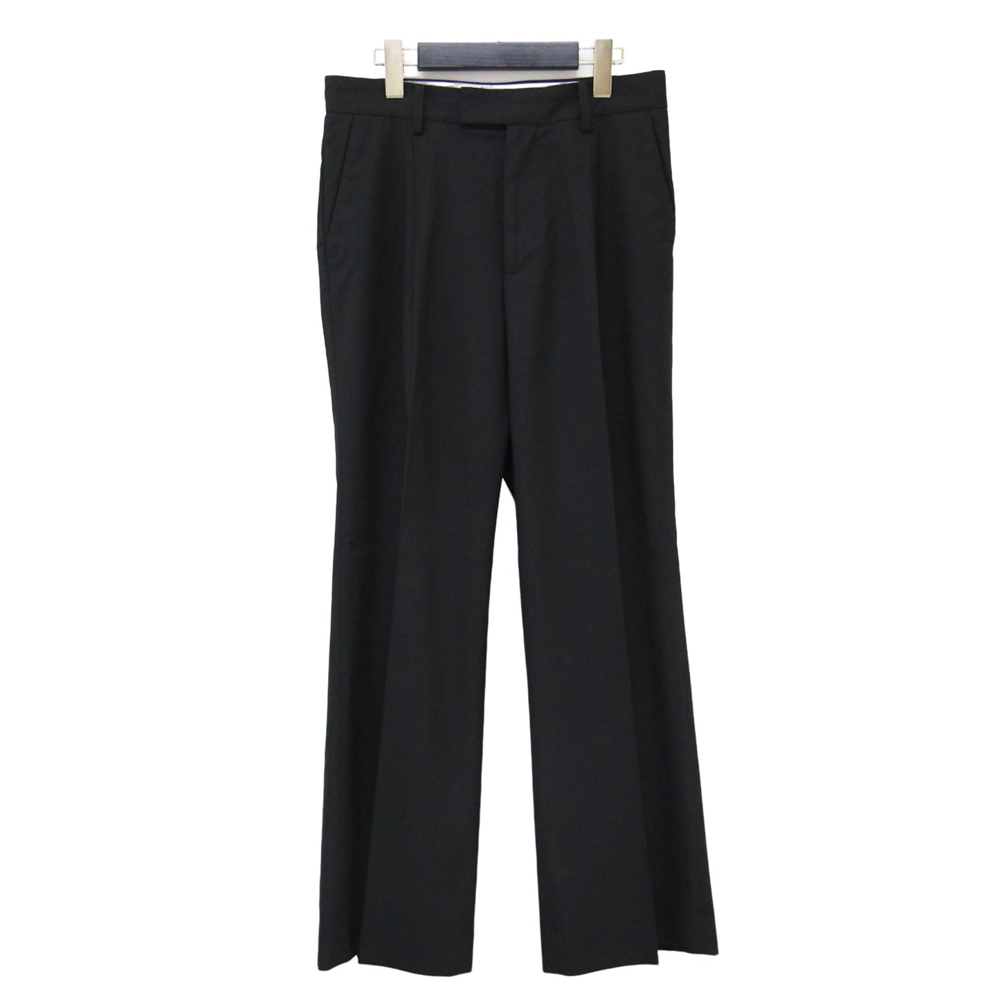 CARREMAN フレア パンツ / スラックス トラウザーズ スリット センタープレス ストレッチ