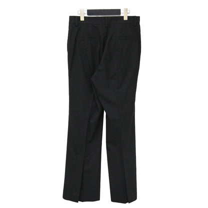 CARREMAN フレア パンツ / スラックス トラウザーズ スリット センタープレス ストレッチ