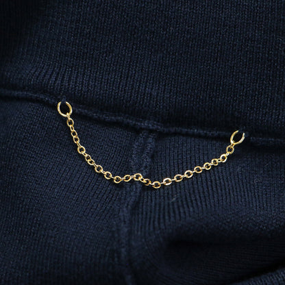 21秋冬 スムースニット フロントスリット パンツ / イージーパンツ ウエストゴム シルク コットン