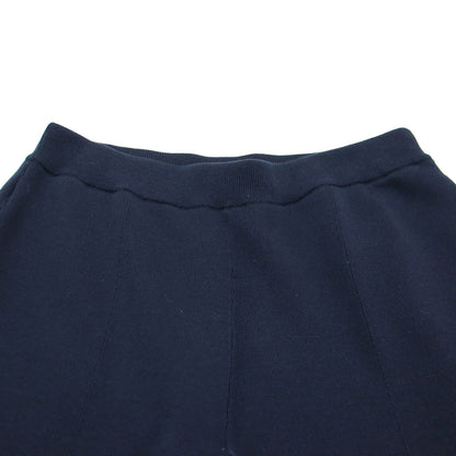 21秋冬 スムースニット フロントスリット パンツ / イージーパンツ ウエストゴム シルク コットン