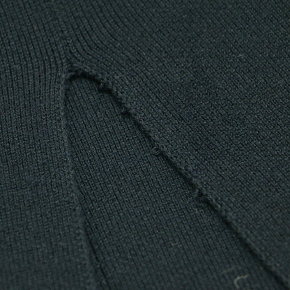 21秋冬 スムースニット フロントスリット パンツ / イージーパンツ ウエストゴム シルク コットン