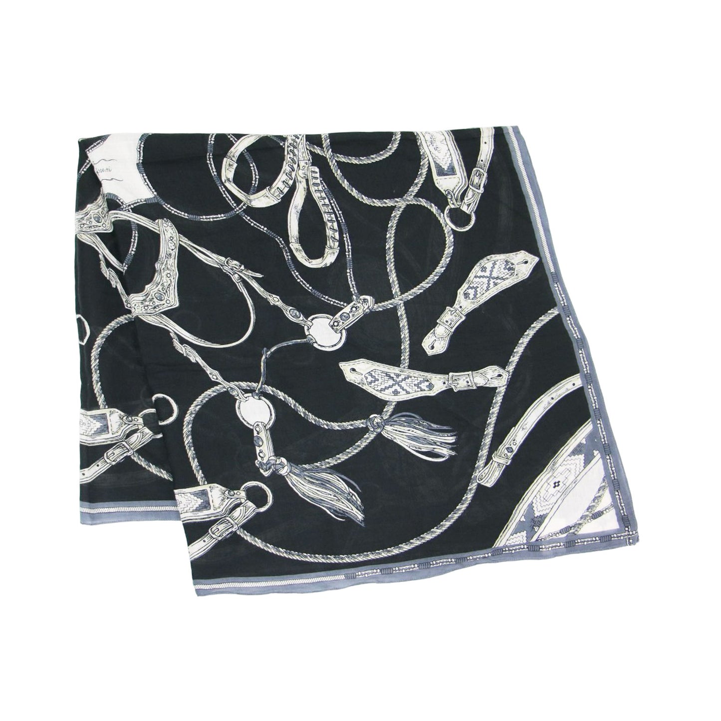 24春夏 Stole ネイティブビット ストール / 大判 コットン シルク 120x120cm