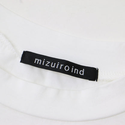 ロールスリーブ ワイド ワンピース / ミディ丈 半袖 ドロップショルダー コットン 定番