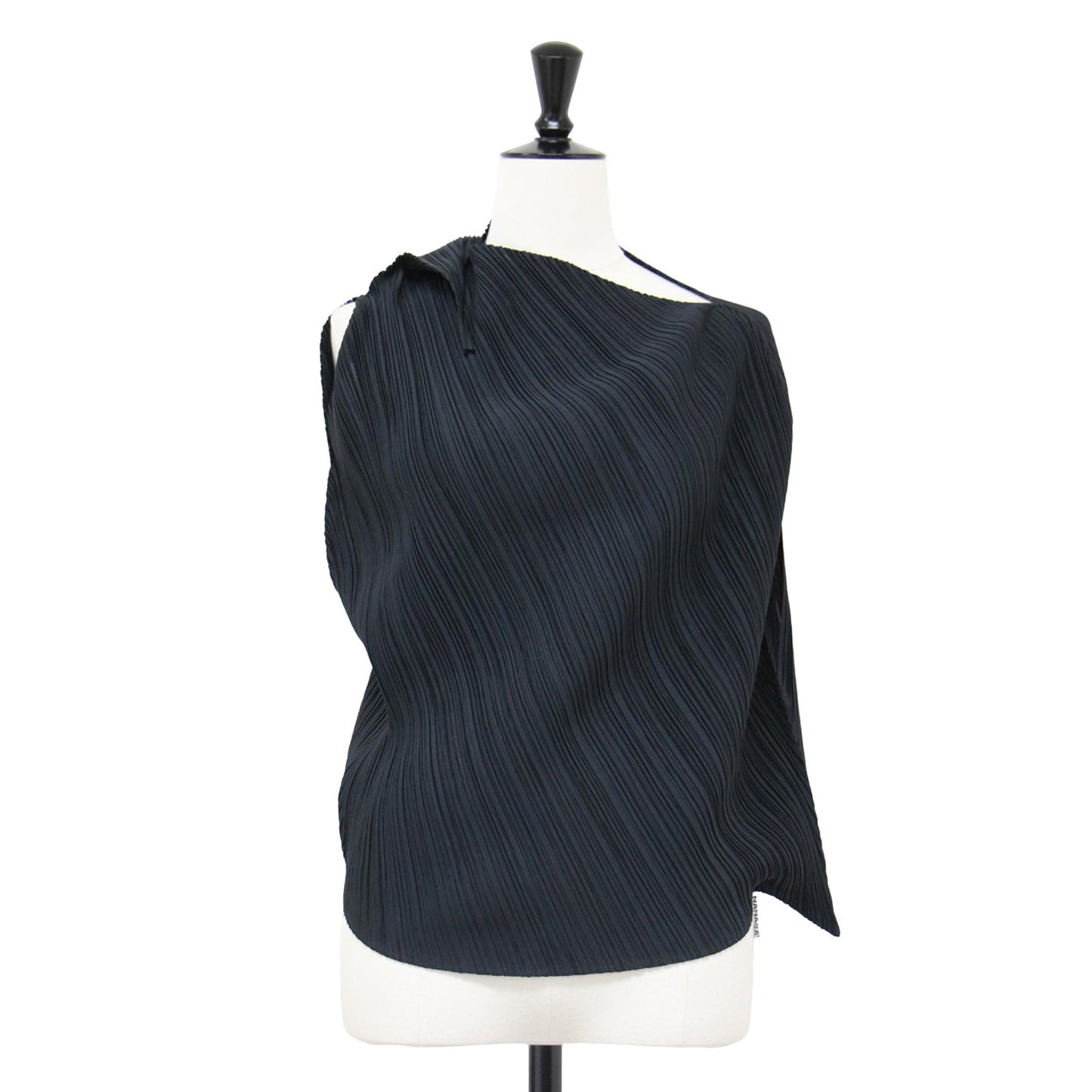 リーフ 斜めプリーツ トップス PP53-JK711 / ブラウス ノースリーブ 葉っぱ 変型