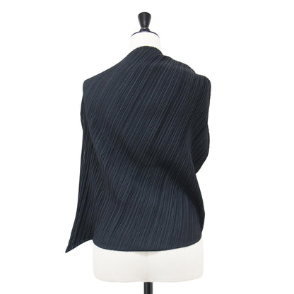 リーフ 斜めプリーツ トップス PP53-JK711 / ブラウス ノースリーブ 葉っぱ 変型