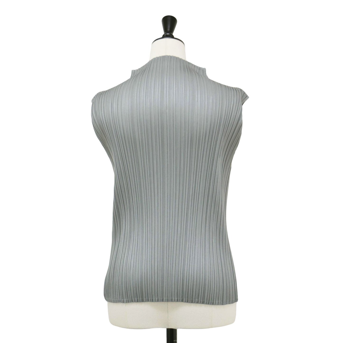 ノースリーブ ハイネック トップス / カットソー プリーツ