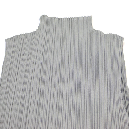 ノースリーブ ハイネック トップス / カットソー プリーツ