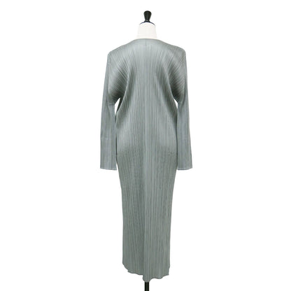 プリーツ ロング カーディガン PP55-JA102 / ボタンレス