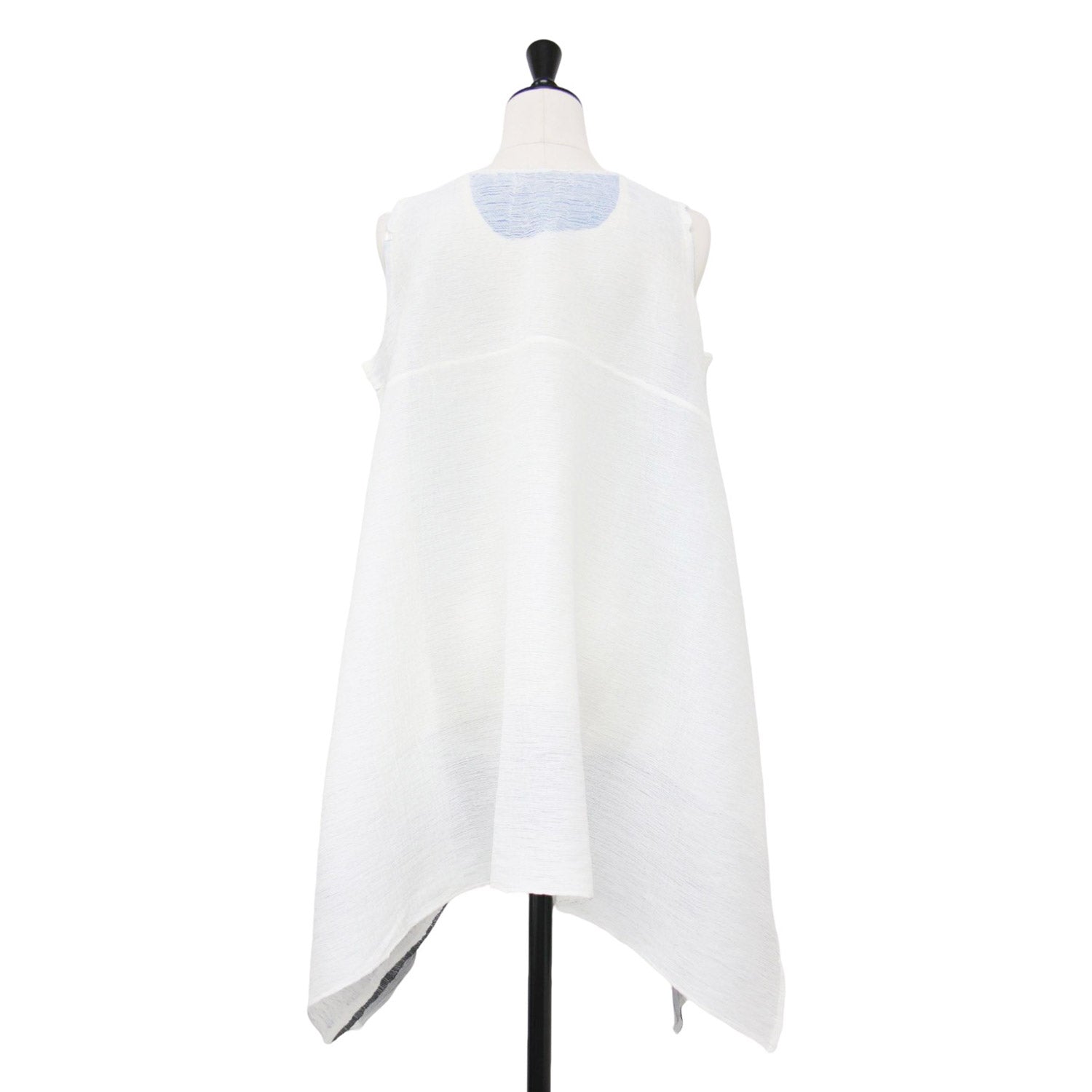 ISSEI MIYAKE⭐️me ホワイト ノースリーブ チュニック me ISSEY