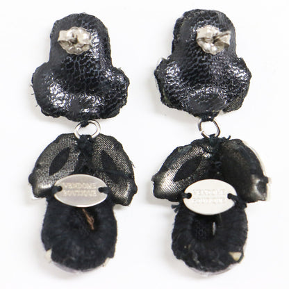 ビジュー ピアス / 両耳用 ドロップ型 クリスタル