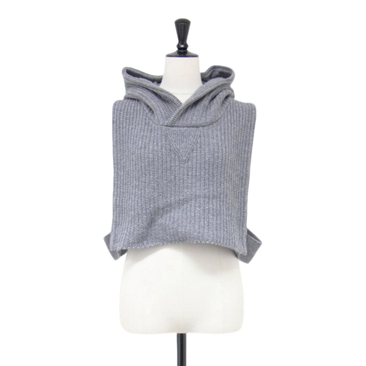 24秋冬 フーディ ニット スヌード / HOODED KNIT SNOOD フード ウール カシミヤ