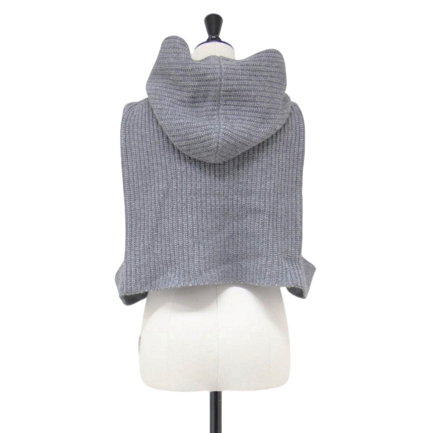 24秋冬 フーディ ニット スヌード / HOODED KNIT SNOOD フード ウール カシミヤ