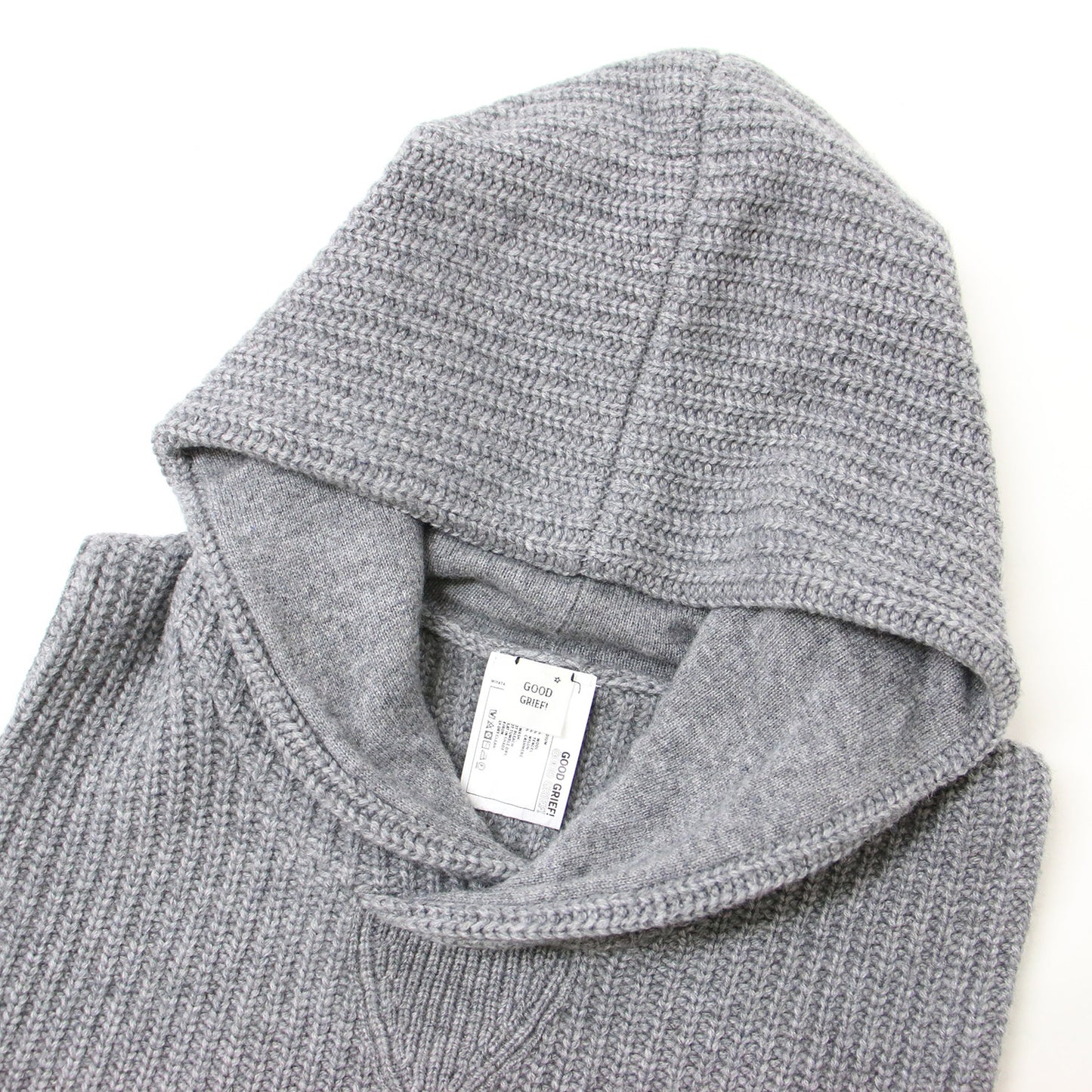 24秋冬 フーディ ニット スヌード / HOODED KNIT SNOOD フード ウール カシミヤ