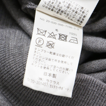 20秋冬 フレア ニット パンツ / refined イージーパンツ センタープレス ウエストゴム ウール