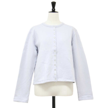 M001 CARDIGAN カーディガン プレッション / 長袖 クルーネック ドットボタン 裏起毛 コットン 定番
