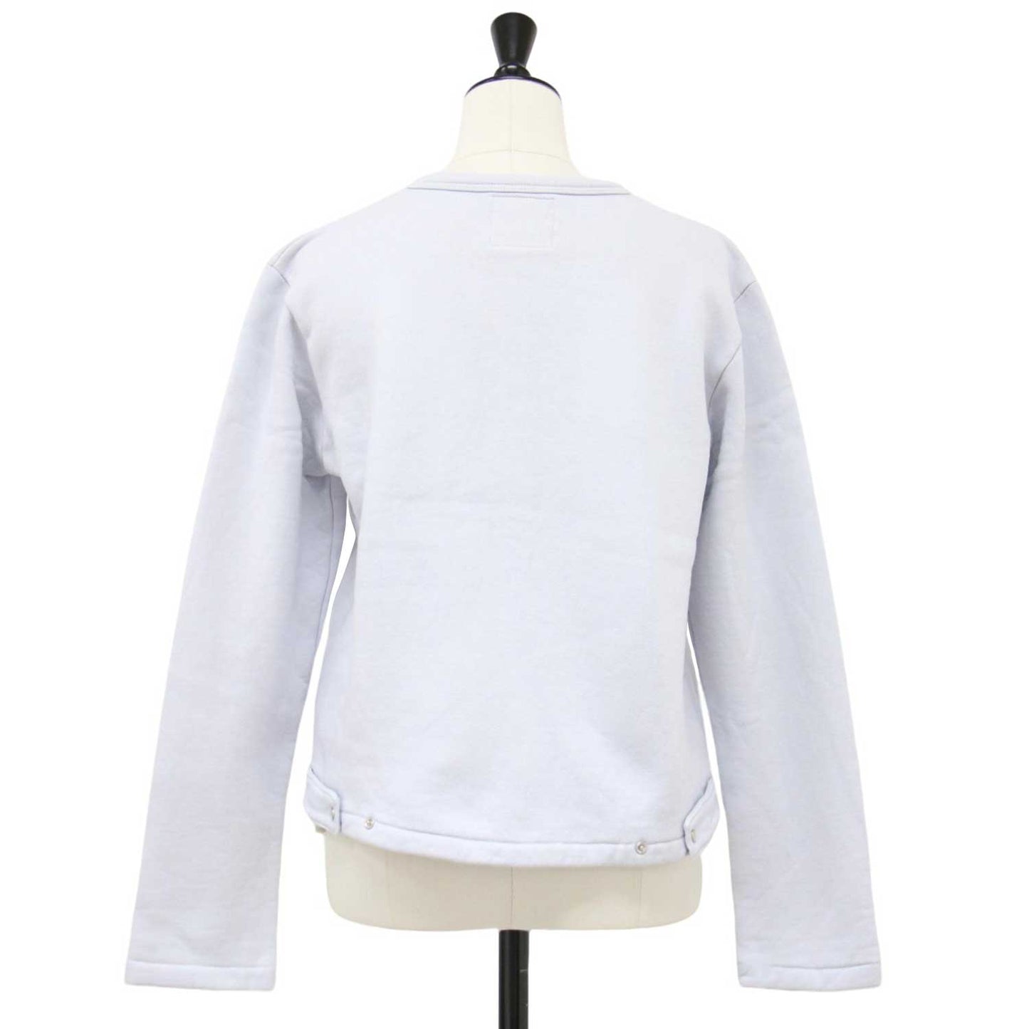 M001 CARDIGAN カーディガン プレッション / 長袖 クルーネック ドットボタン 裏起毛 コットン 定番