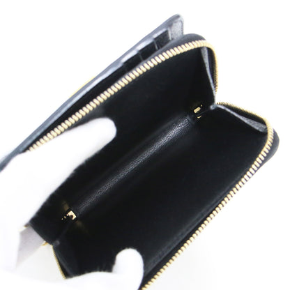 コンパクト ジップ ウォレット YSL ライン 532867 / 二つ折り財布 ロゴ カーフスキン レザー 牛革 本革