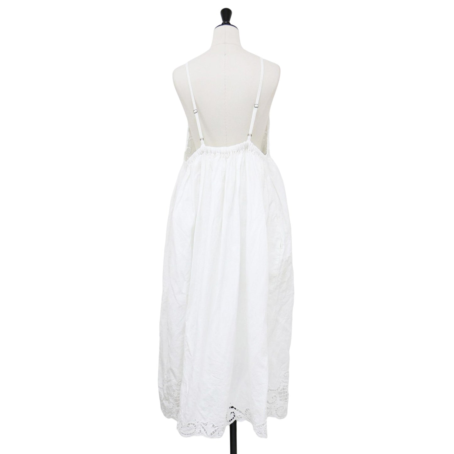 24春夏 エンブロイダリー キャミ ドレス / ロング丈 マキシ リネン コットン